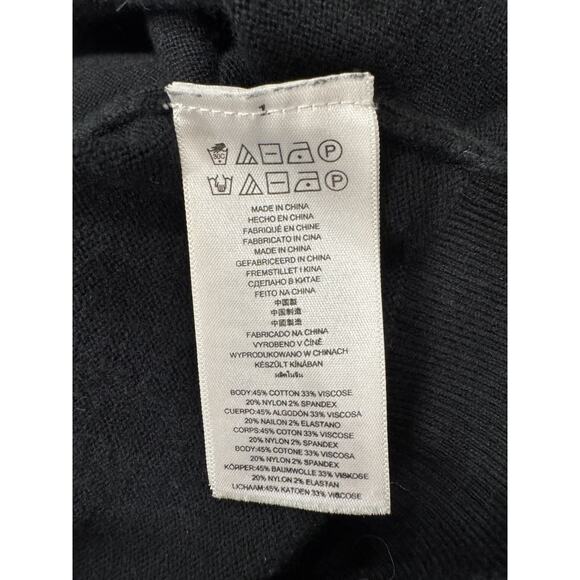 Michael Kors Black Sweater Dress Rhinestone Sparkles Holiday Party Small - Picture 10 of 10